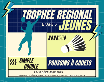 Trophée Régional Jeunes – Etape 3