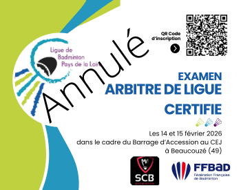 Examen Arbitre de Ligue Certifié